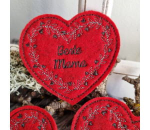 Stickdatei - ITH Stecker Mama Herz Muttertag